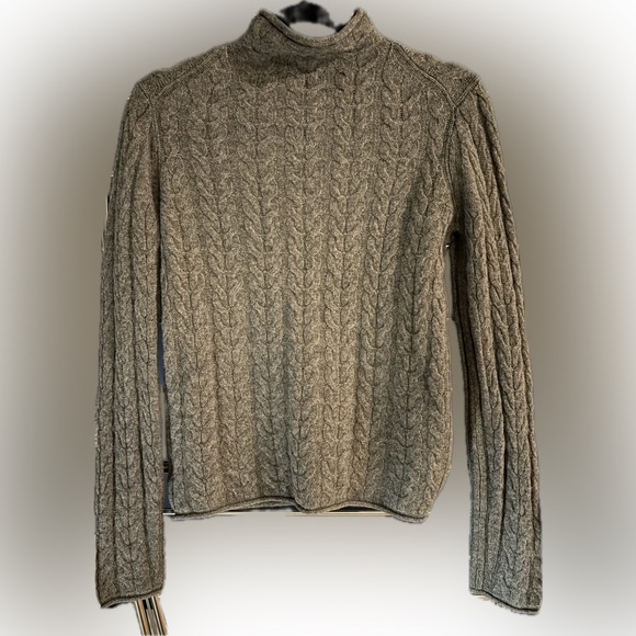 Theory - Cable Mock Neck Cashmere Sweater (S) - Picture 2 of 7